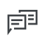 Stacked Chat Bubble Icon, chat,stacked,message