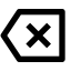 Delete Back 2 Line Icon, back,cross,delete,line