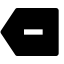 Delete Back Fill Icon, back,dash,delete,fill