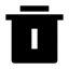 Delete Bin 4 Fill Icon, bin,delete,fill,line