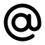 At Outline Icon, at,symbol