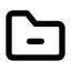 Folder Remove Outline Icon, folder,remove