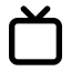 TV Outline Icon, TV,media,television