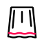 Long Skirt Icon, long skirt,bottoms