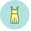 Dress Icon, apparel,dress