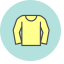 Long - Sleeved Shirt Icon, long - sleeved shirt,top