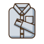 Gray Shirt Icon, shirt,formal wear