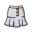 Light Blue Skirt Icon, skirt,feminine wear