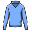 Light Blue Sweater Icon, sweater,knitwear