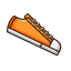 Orange Casual Shoes Icon, casual shoes,footwear