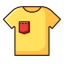 Yellow Short - Sleeved T - Shirt Icon, T - shirt,short - sleeved