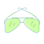 Green Sunglasses Icon, eyewear,sunglasses