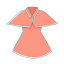 Orange Wind Coat Icon, wind coat,outerwear