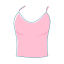 Pink Camisole Icon, camisole,undergarment