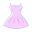 Pink Dress Icon, dress,women's dress