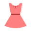 Pink Dress Icon, belted,dress,pink