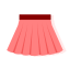 Pink Pleated Mini Skirt Icon, mini skirt,pleated,skirt