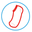 Short Sock Icon, short sock,sock