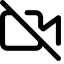 Video - Off Icon, mute,video,video - off