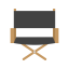 Director Chair Icon, director chair,film,movie