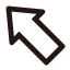 Top - Left Arrow 1 Icon, arrow,top - left
