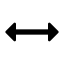 Double Sided Horizontal Arrow Icon, arrow,double,horizontal