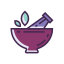 Ayurvedic Icon, ayurvedic,bowl,herb