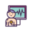 Diagnostic Icon, ECG,diagnostic,medical