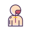 Endocrinology Icon, endocrinology,gland,hormone