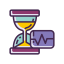 Frequency Icon, cardiac,frequency,hourglass