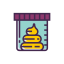Poop Sample Icon, gastroenterology,medical,poop sample