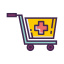 Supplies Cart Icon, medical,supplies,supplies cart