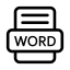 Word Icon, Word,report