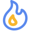 Endocrinology Department Icon, endocrinology,flame,medical