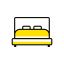 Bed Icon, bed,furniture,bedroom