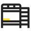 Dormitory Icon, bunk bed,dormitory,student room