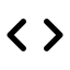 Round Code Icon, brackets,code