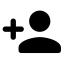 Round Person Add Icon, add,person,round