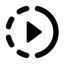 Round Slow Motion Video Icon, play,slow motion,video