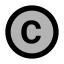 Two - tone Copyright Icon, copyright,two - tone
