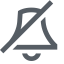 Bell Disabled Icon, bell,disabled,notification