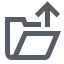 Folder Out Icon, arrow,folder out,move out