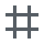 Gridlines Icon, grid,gridlines,hashtag