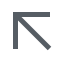 Up Left Icon, diagonal,direction,up left