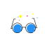 Blue Sunglasses Icon, blue,sunglasses
