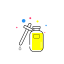 Bottle with Dropper Icon, bottle,dropper