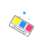 Colorful Palette Icon, colorful,palette