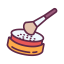 Loose Powder Icon, loose powder,makeup,cosmetic