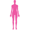 Female Figure Icon, anatomy,female,human body