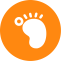 Steps Icon, activity,footprints,steps